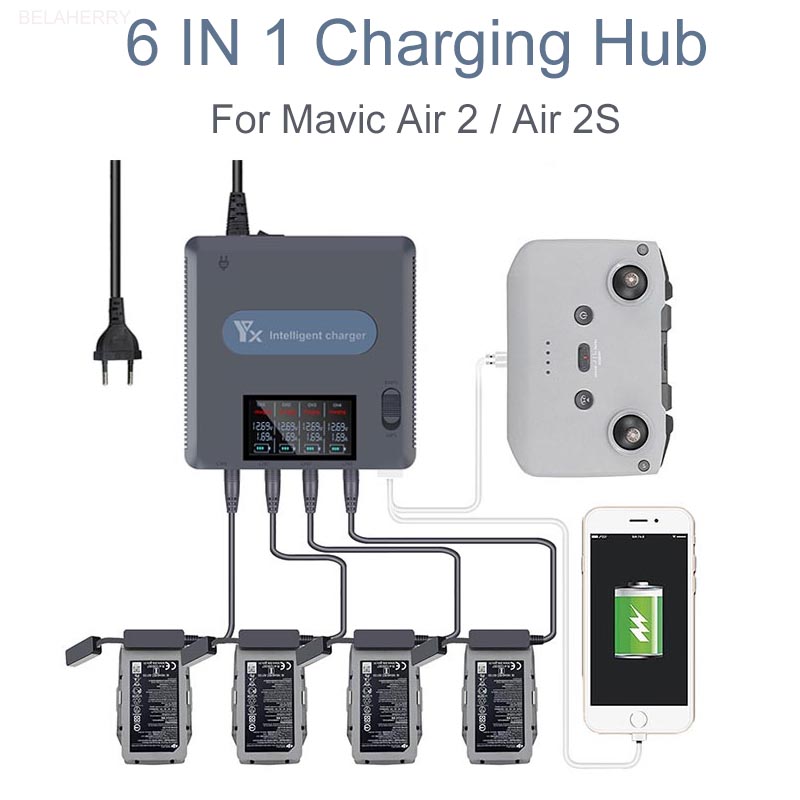 Drone Battery Balance Charger - Зарядное устройство 6 в 1 с