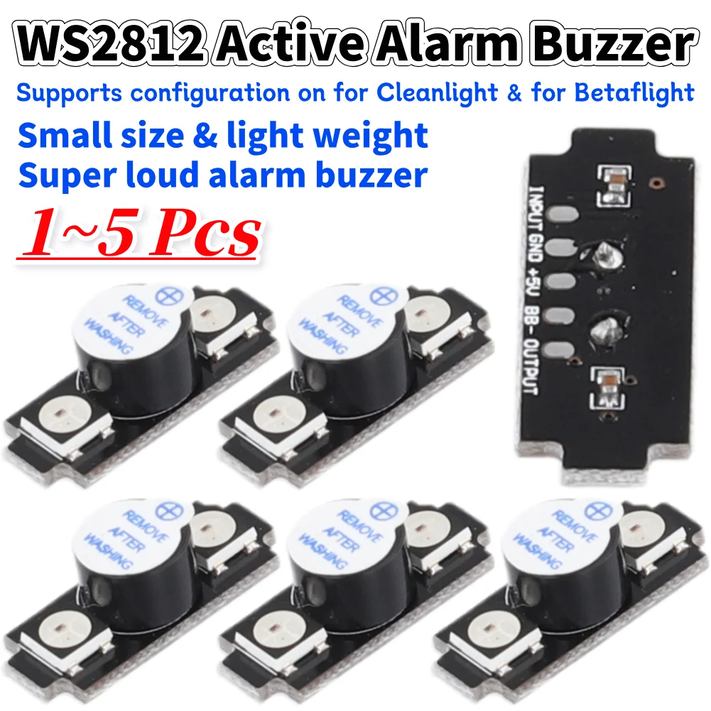 Drone Battery Alarm - WS2812 Активный зуммер сигнализации, цветной RGB