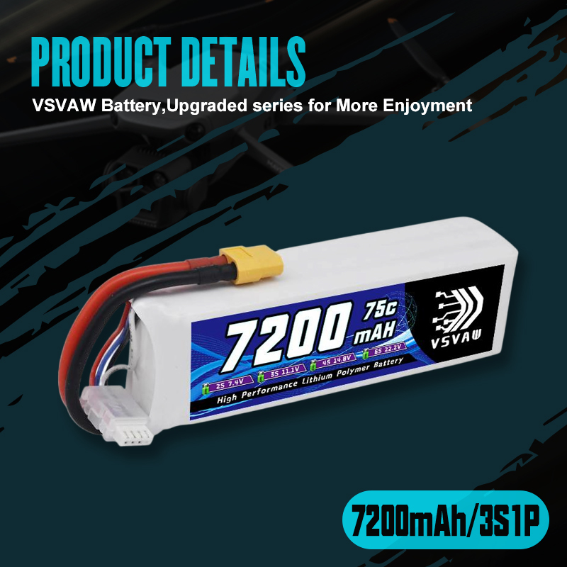 VSVAW 3S Lipo Батарея 11,1 В 7 – обзор и цена Drone Battery 3S