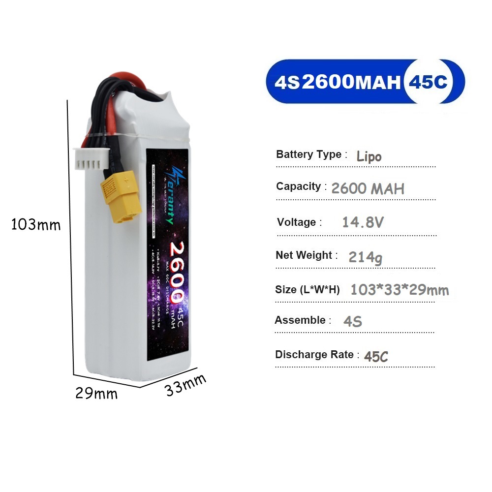 4S LiPo аккумулятор 14,8 В 150 – обзор и цена Drone Battery 4S