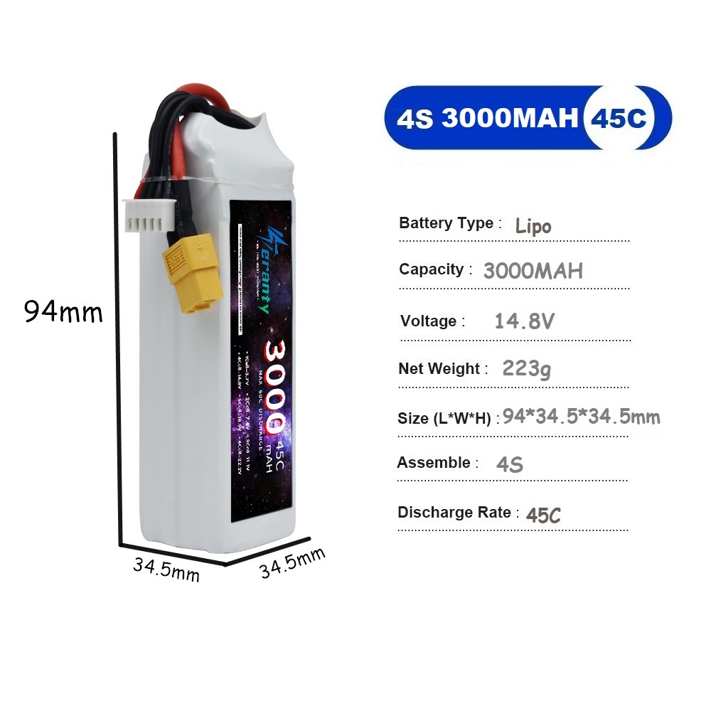 4S LiPo аккумулятор 14,8 В 150 – обзор и цена Drone Battery 4S