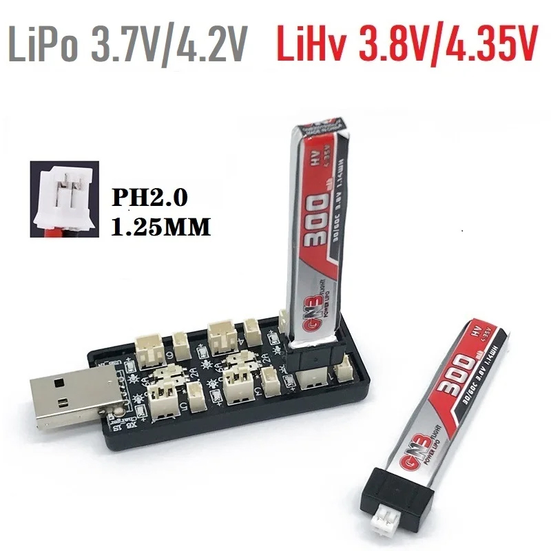 6CH USB 1S LiPo/LiHv 3,7 В/4,2 – обзор и цена Drone Battery Plate