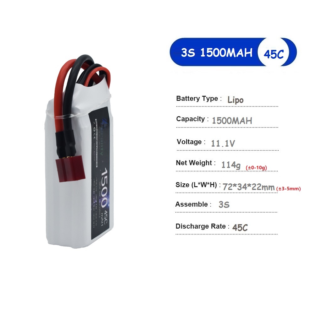 11,1 В LiPo аккумулятор 3S 150 – обзор и цена Drone Battery 3S