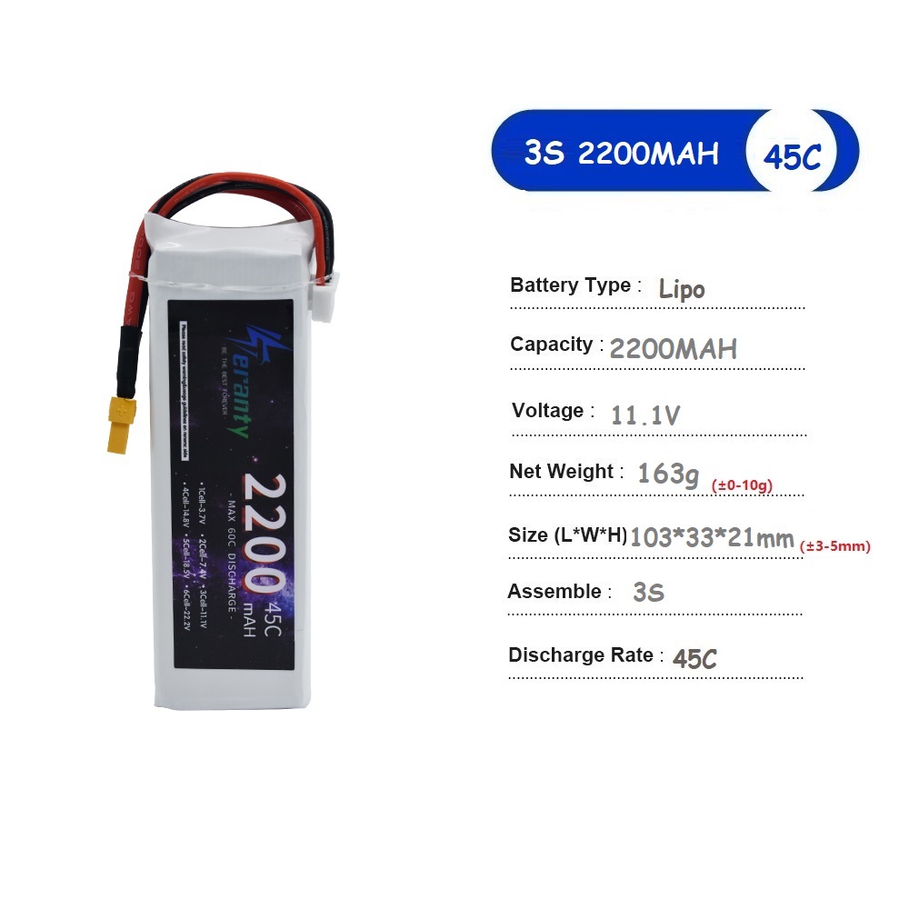 11,1 В LiPo аккумулятор 3S 150 – обзор и цена Drone Battery 3S